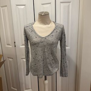 Rails Sami grey long sleeve tee shirt - size small.